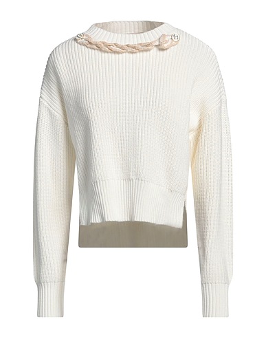 TWINSET Jumper Ivory 100% Cotton