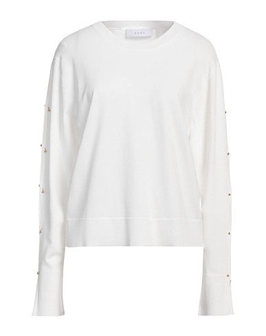KAOS Jumper White 83% Viscose, 17% Polyester