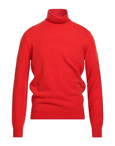 KANGRA Jumper with zip Tomato red 65% Wool, 35% Polyamide
