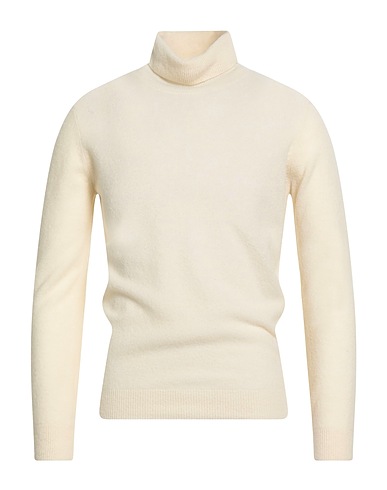KANGRA Jumper with zip Cream 65% Wool, 35% Polyamide