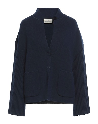 BRUNO MANETTI Cardigan Midnight blue 96% Virgin Wool, 4% Nylon