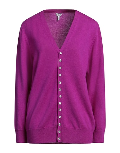 LOEWE Cardigan Purple 100% Cashmere
