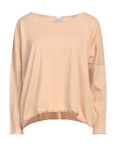 BE YOU by GERALDINE ALASIO Jumper Sand 85% Cotton, 15% Cashmere