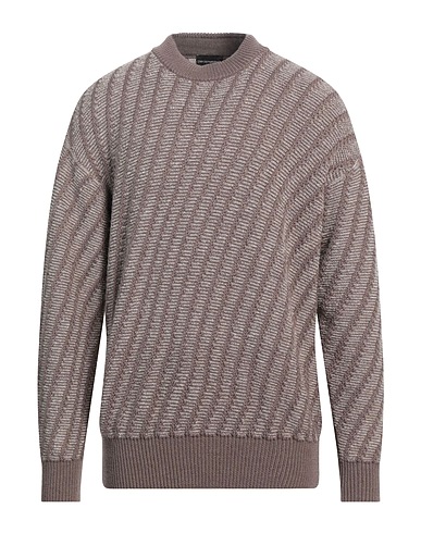 EMPORIO ARMANI Jumper Taupe 84% Wool, 10% Acrylic, 4% Polyamide, 2% Alpaca wool