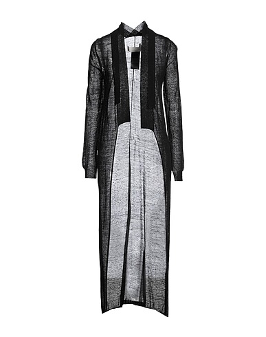 ISABEL BENENATO Cardigan Nero 85% Lino, 15% Poliammide