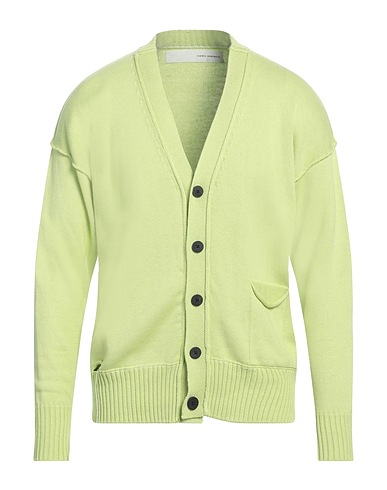 ISABEL BENENATO Cardigan Lime green 85% Cotton, 15% Cashmere