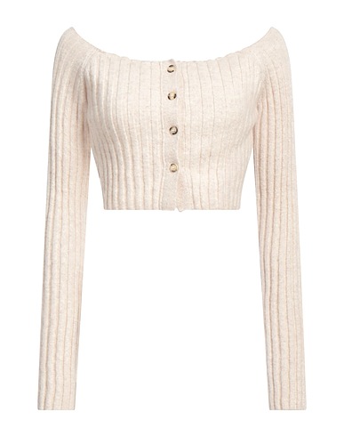 NANUSHKA Cardigan Ivory 77% Lambswool, 22% Polyamide, 1% Elastane