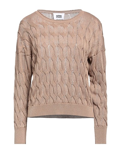 ALPHA STUDIO Jumper Khaki 83% Viscose, 17% Polyester