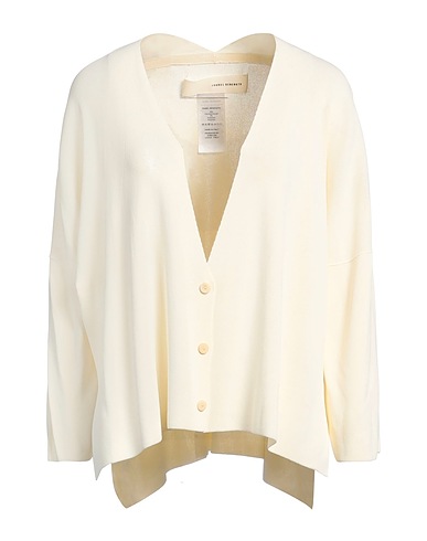 ISABEL BENENATO Cardigan Cream 92% Viscose, 8% Polyester