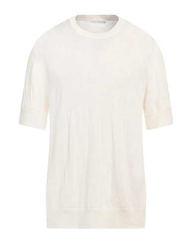 HELMUT LANG Pullover Cremeweiß 66% Merinowolle, 24% Polyurethan, 8% Polyester, 1% Polyamid, 1% Elastan