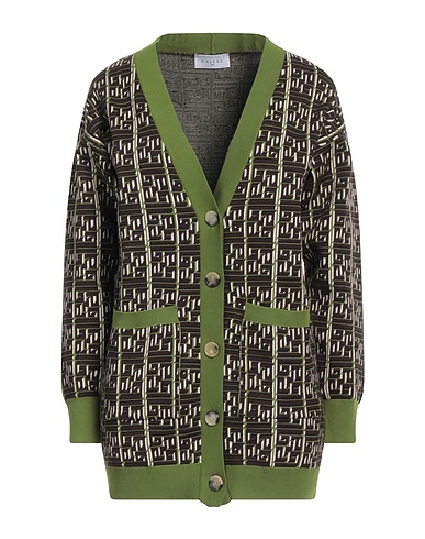 GAëLLE Paris Cardigan Military green 73% Polyamide, 18% Viscose, 9% Polyester