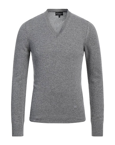 EMPORIO ARMANI Maglia in Cachemire Grigio 100% Cachemire