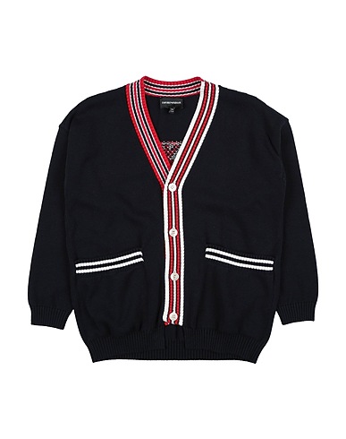 EMPORIO ARMANI Cardigan Midnight blue 100% Cotton