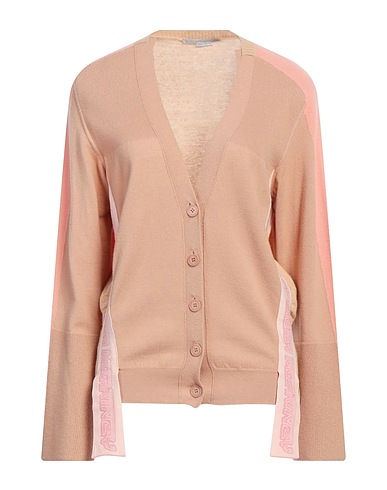 STELLA McCARTNEY Strickjacke Hellbraun 100% Schurwolle, Polyamid
