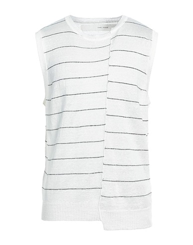 ISABEL BENENATO Sleeveless sweater White 100% Linen