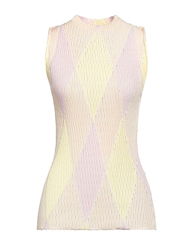 BURBERRY Jumper Pastel yellow 60% Cotton, 40% Silk