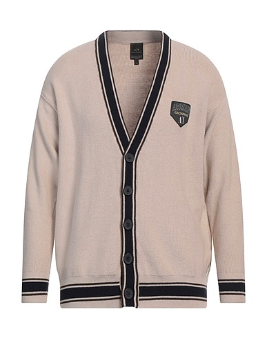 ARMANI EXCHANGE Cardigan Beige 75% Cotton, 15% Polyamide, 10% Wool