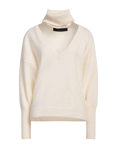FEDERICA TOSI Jumper Ivory 90% Wool, 10% Cashmere