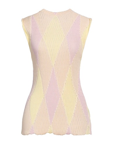 BURBERRY Jumper Pastel yellow 60% Cotton, 40% Silk