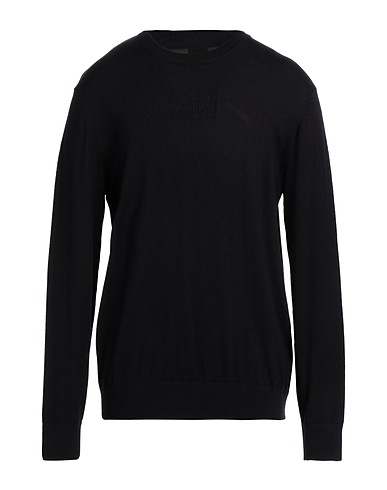 ARMANI EXCHANGE プルオーバー ミッドナイトブルー アクリル 50% / バージンウール 50%