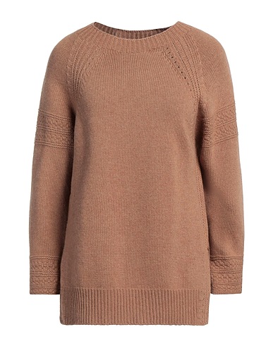 ALPHA STUDIO Pullover Cammello 40% Lana riciclata, 30% Viscosa, 20% Poliammide, 10% Poliammide riciclato