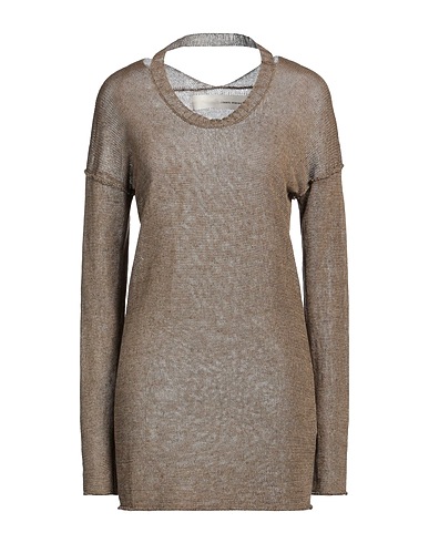 ISABEL BENENATO Jumper Military green 100% Linen