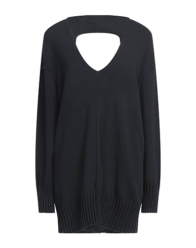 ISABEL BENENATO Jumper Charcoal 67% Cotton, 20% Wool, 13% Polyester