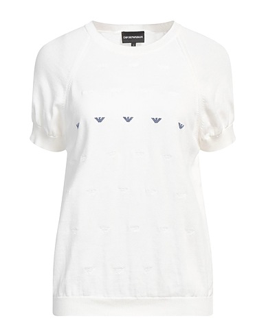 EMPORIO ARMANI Jumper Ivory 100% Cotton
