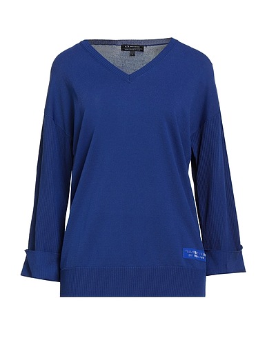 ARMANI EXCHANGE KNITWEAR Bright blue 62% Viscose, 38% Polyamide