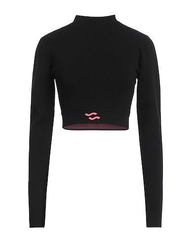 SSHEENA Rollkragenpullover Schwarz 70% Viskose, 30% Polyester