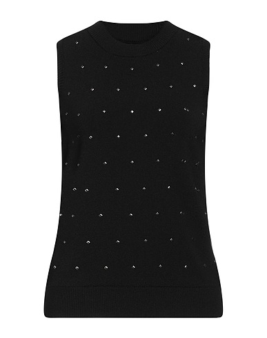 ARMANI EXCHANGE Sleeveless sweater Black 63% Viscose, 37% Polyamide