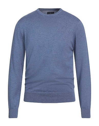 HACKETT Jumper Slate blue 80% Cotton, 20% Silk
