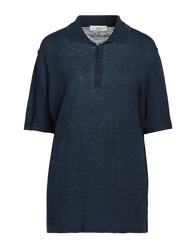 TRICOT CHIC Pullover Marineblau 62% Leinen, 38% Baumwolle