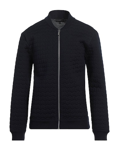 EMPORIO ARMANI Кардиган Тёмно-синий 50% Натуральная шерсть, 50% Акрил