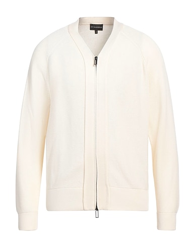 EMPORIO ARMANI Ζακέτα AVORIO 67% Παρθένο μαλλί, 33% Βαμβάκι
