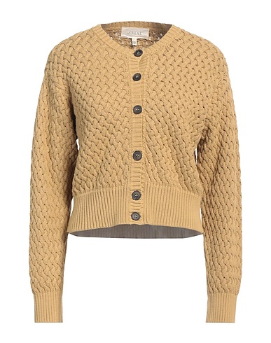 THE GREAT. Cardigan Sand 100% Cotton
