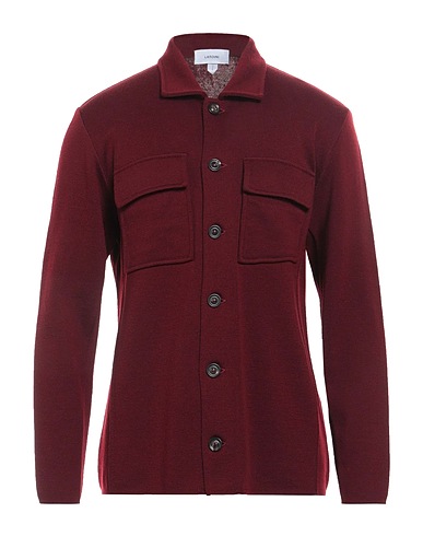 LARDINI Strickjacke Bordeaux 100% Wolle