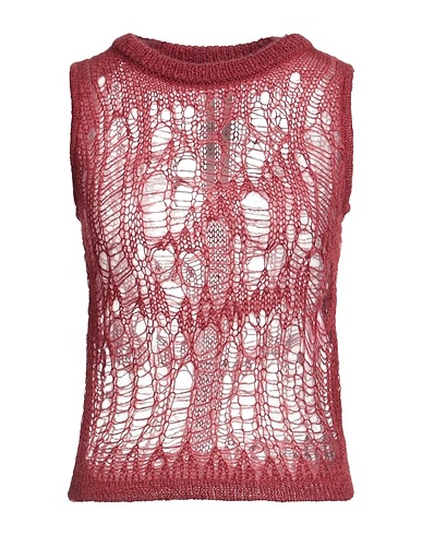 RICK OWENS Maglia Gilet Bordeaux 50% Poliammide, 46% Lana mohair, 4% Lana