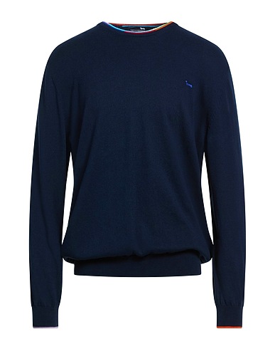HARMONT & BLAINE Jumper Navy blue 100% Cotton
