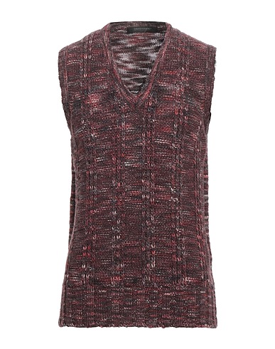 MESSAGERIE Maglia Gilet PATRIZIO PISCAGLIA Prugna 100% Lana