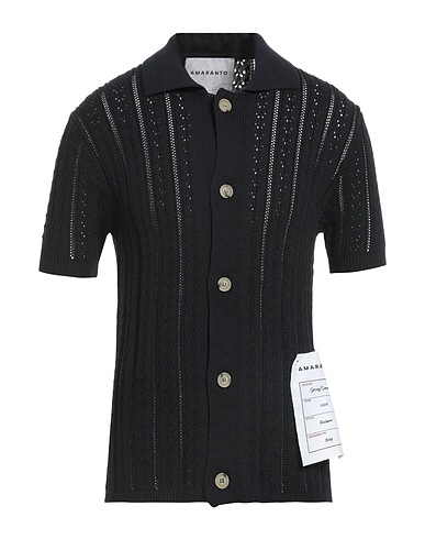 AMARANTO Cardigan Nero 64% Cotone, 36% Poliammide