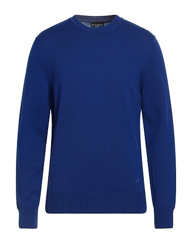 EMPORIO ARMANI Sweater Blue 100% Virgin Wool