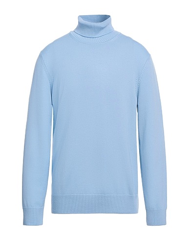 EMPORIO ARMANI Turtleneck Sky blue 100% Virgin Wool