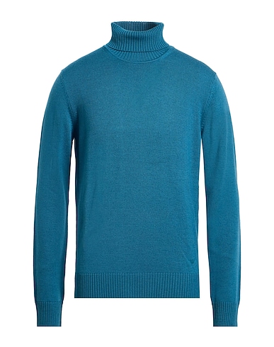 EMPORIO ARMANI Turtleneck VERDE PETROLIO 100% Virgin Wool