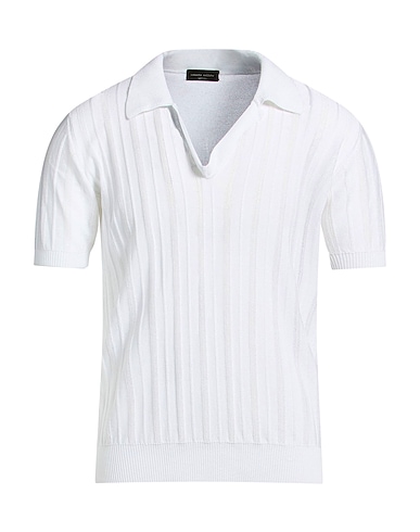 ROBERTO COLLINA Pullover BIANCO 60% Cotone, 40% Viscosa