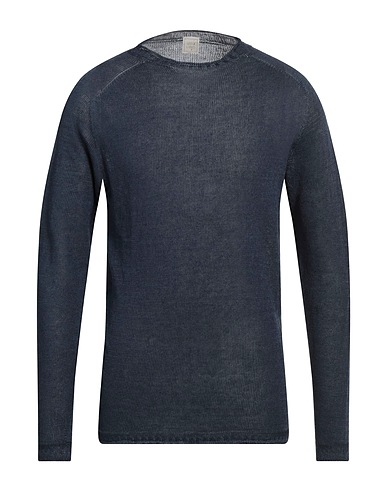 120% LINO Jumper Navy blue 100% Linen