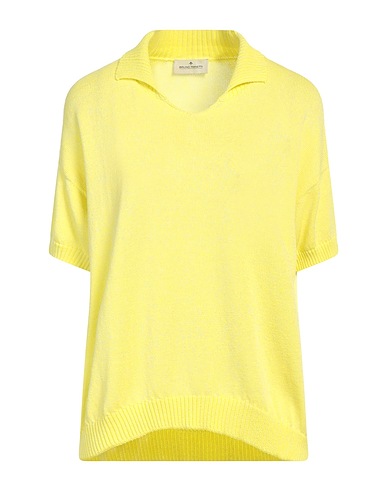BRUNO MANETTI Jumper Yellow 80% Cotton, 15% Viscose, 5% Nylon