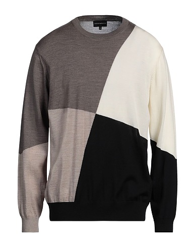 EMPORIO ARMANI Jumper Khaki 100% Virgin Wool