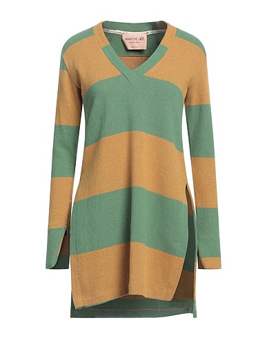 MARCHÉ_21 Jumper Camel 70% Cotton, 19% Acrylic, 4% Elastane, 4% Other Fibres, 3% Viscose