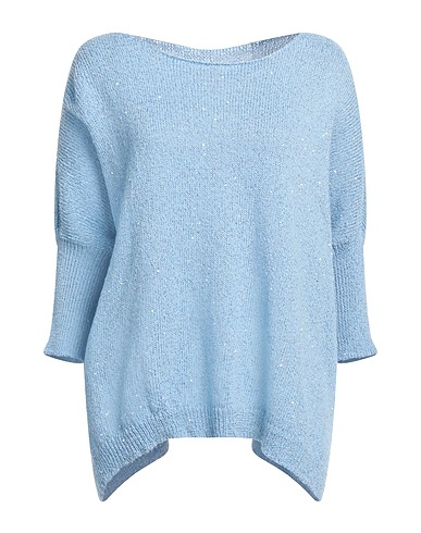 KONTATTO Pullover Himmelblau 62% Polyester, 35% Baumwolle, 3% Andere Fasern